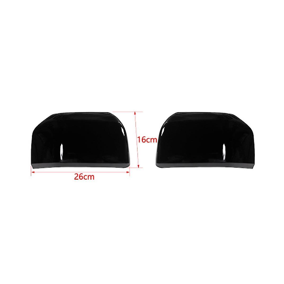 Car Door Rearview Mirror Cover Cap Trim For 2015-2020 Accessories - Black 2 Pack