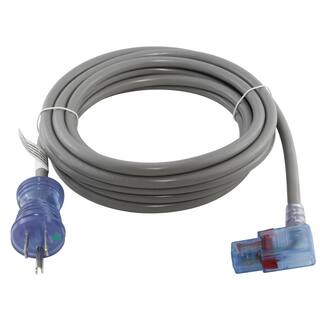 AC WORKS 15FT 143 15A Medical Grade Power Cord With Locking Right Angle IEC C13 Connector MD15ARC13-180AL