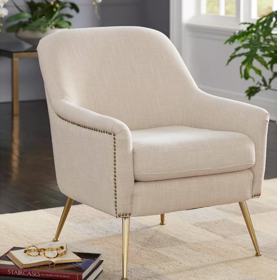 Upholstered Chair - Vita in wheat