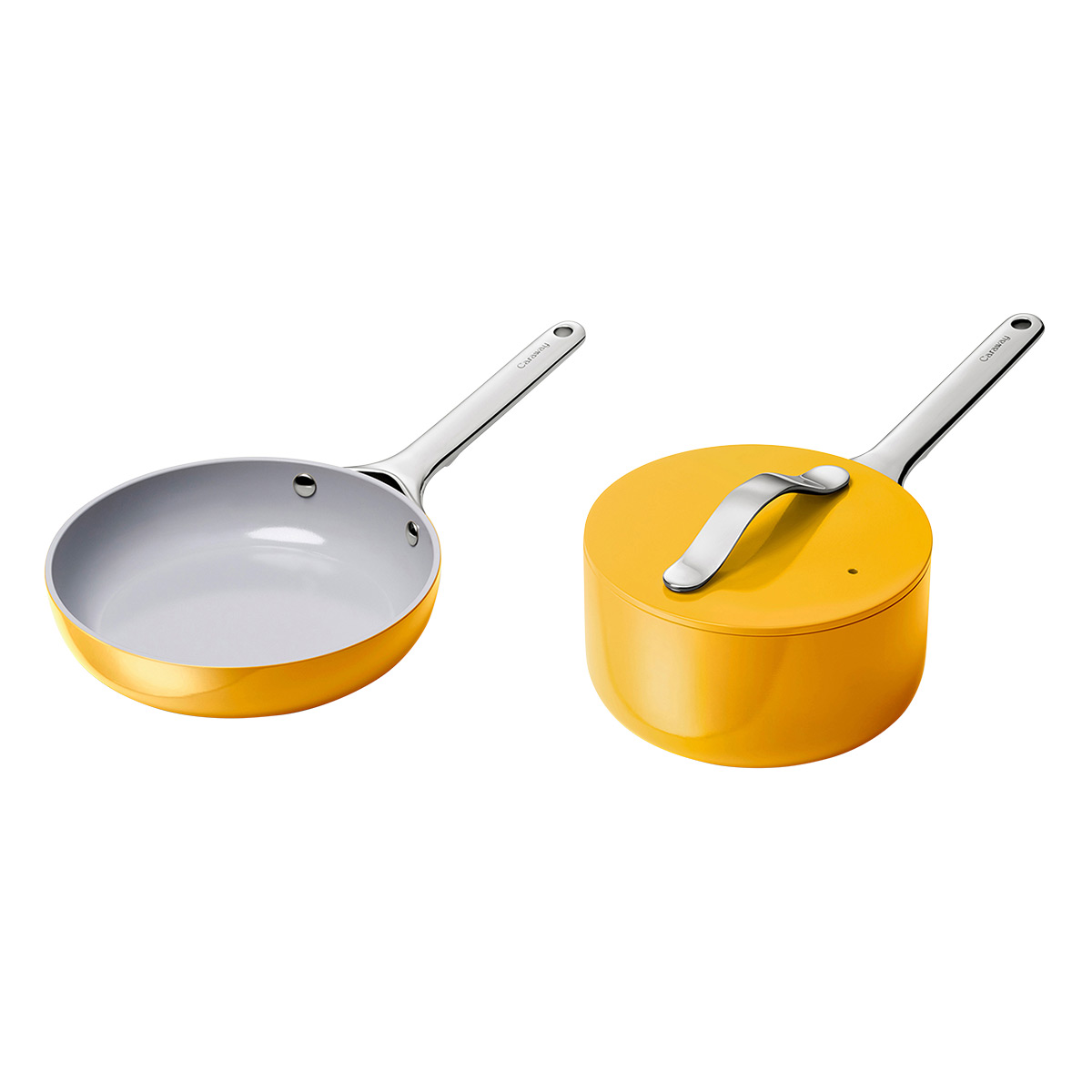 Caraway Home NonStick Ceramic Mini Fry Pan and Mini Sauce Pan Duo