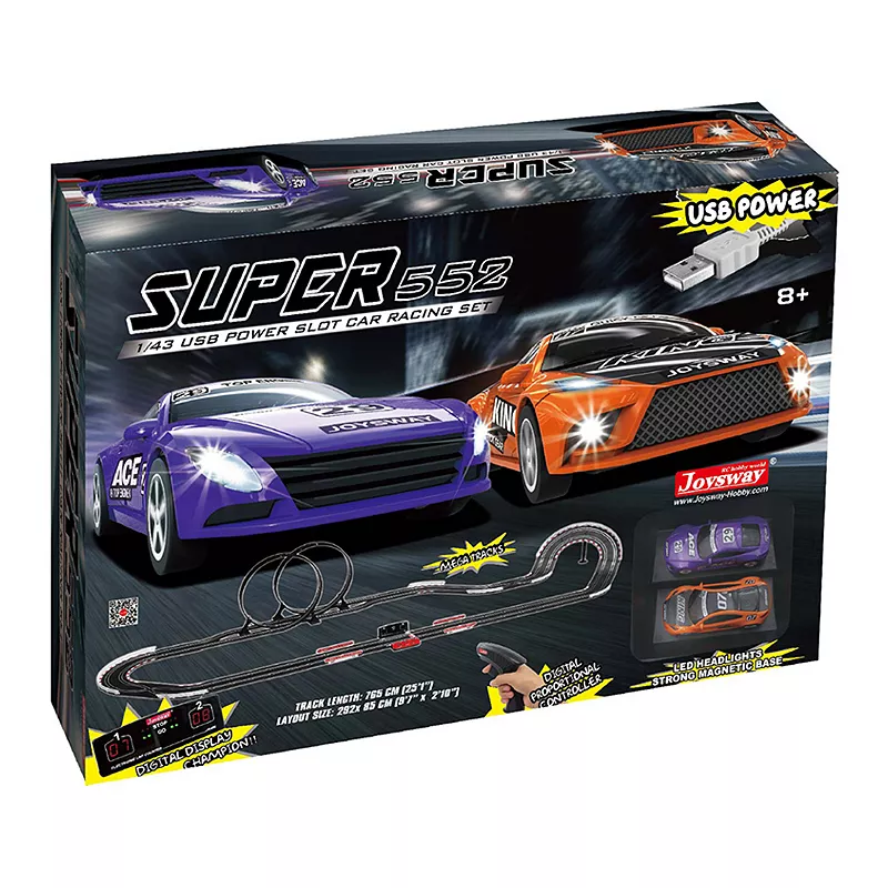 JOYSWAY Superior 552 USB Power Slot Car Racing set