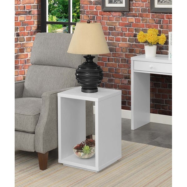 Porch and Den Woodshire End Table with Shelf