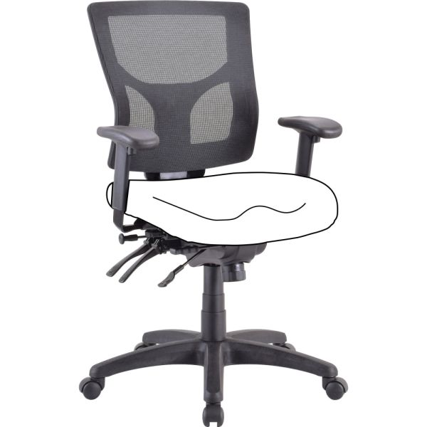 Lorell Conjure Executive Mid-back Mesh Back Chair Frame