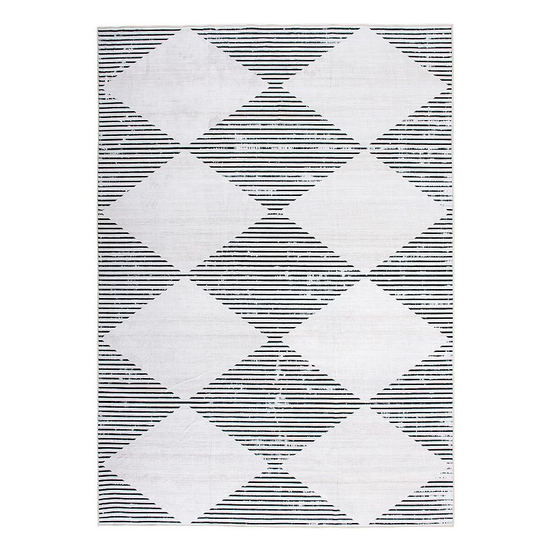 World Rug Gallery Austin Diamond Machine Washable Rug