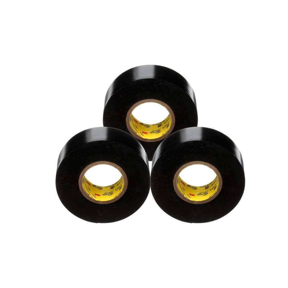 Scotch Super 33+ 34 in. x 66 ft. Vinyl Electrical Tape Black (3-Pack) 6132-BA-3PK-6