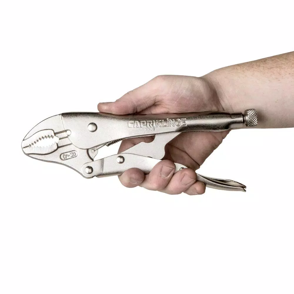 Capri Tools Klinge 7 in. Curved Jaw Locking Pliers with Wire Cutter and#8211; XDC Depot