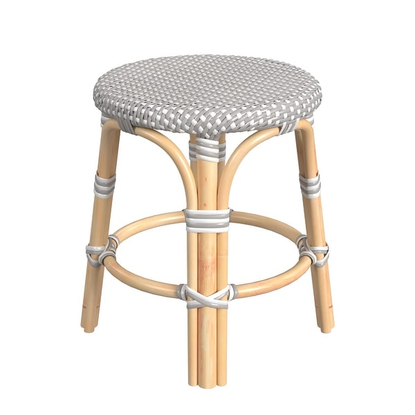 Tobias Rattan Round 18 Accent Stool