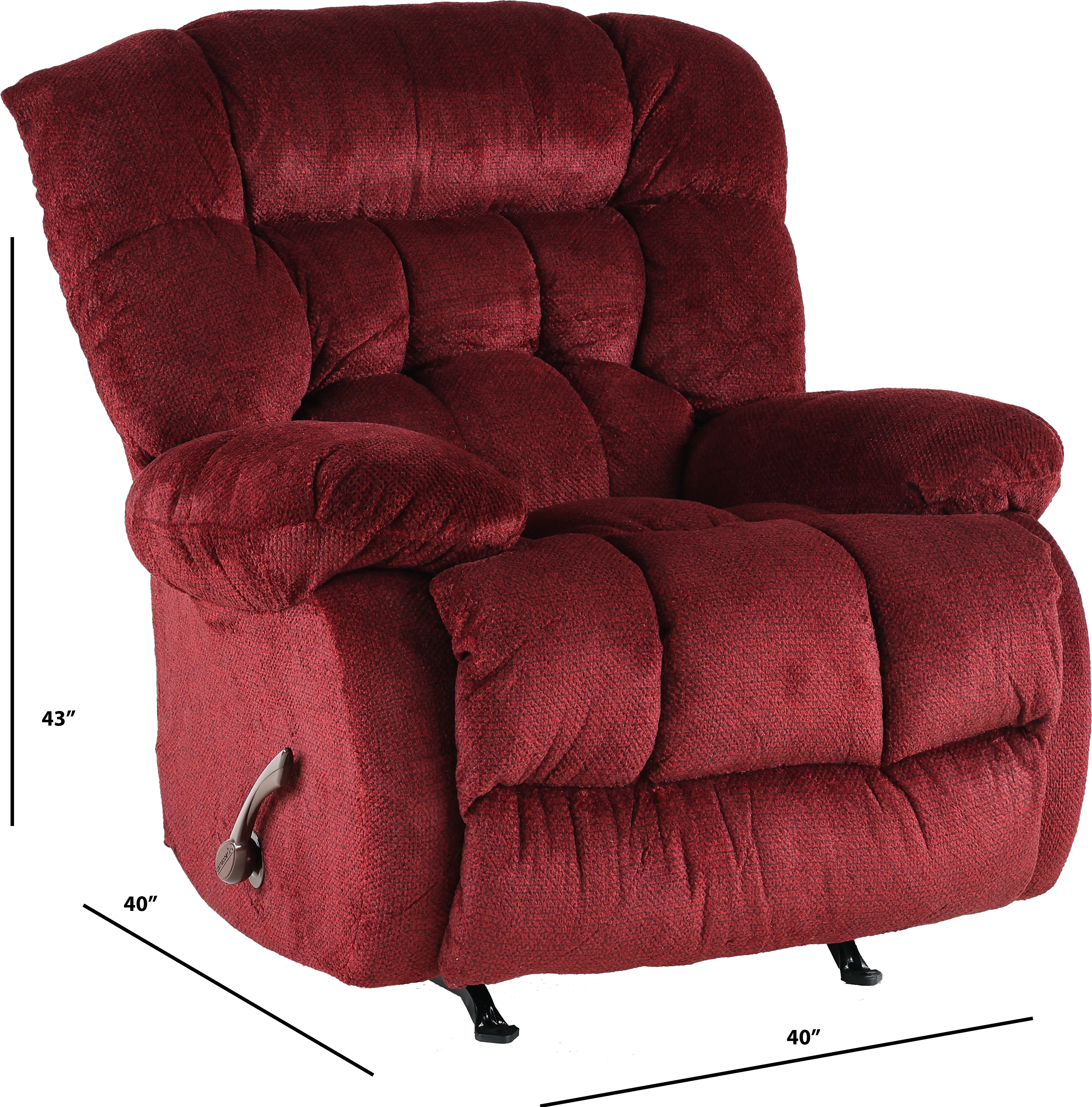 Daly Cranapple Red Rocker Recliner