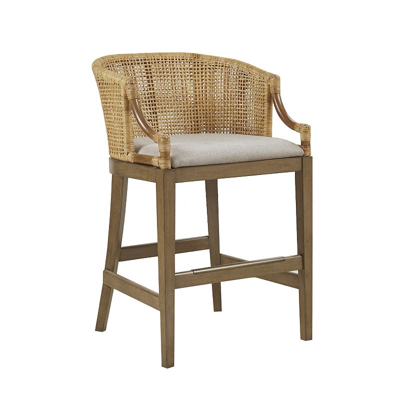 Martha Stewart Playa 25 Handcrafted Rattan Counter Stool