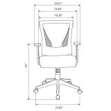 Radley Mesh Mid-Back Task Chair， Black， BIFMA Certified