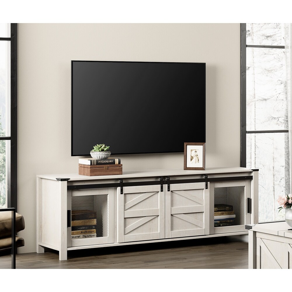 Sliding Barn Door TV Stand Cabinet  Entertainment Center for 75\