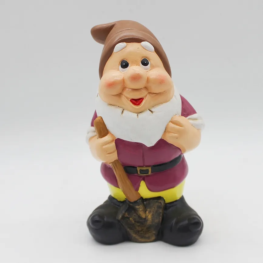 wholesales Custom Cute Gnome Set Dolls seven dwarfs glazed Ornament for home garden decoration