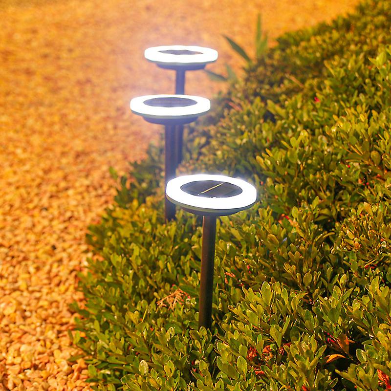 New Light Sensor 12led Plastic Rotating Colorful Garden Patio Ground Plug Solar Lawn Lights