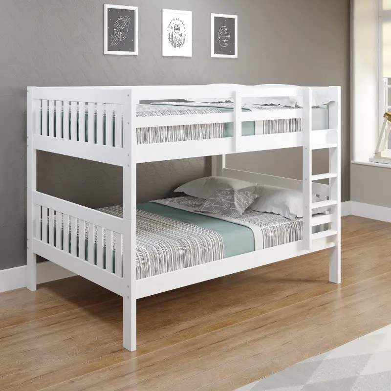 Mission White Full-over-Full Bunk Bed