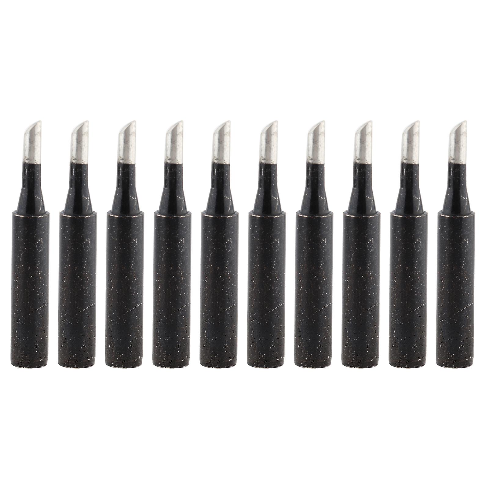 10pcs Soldering Iron Tips Inner Heat Type Black Welding Industrial Supplies 900mt3c