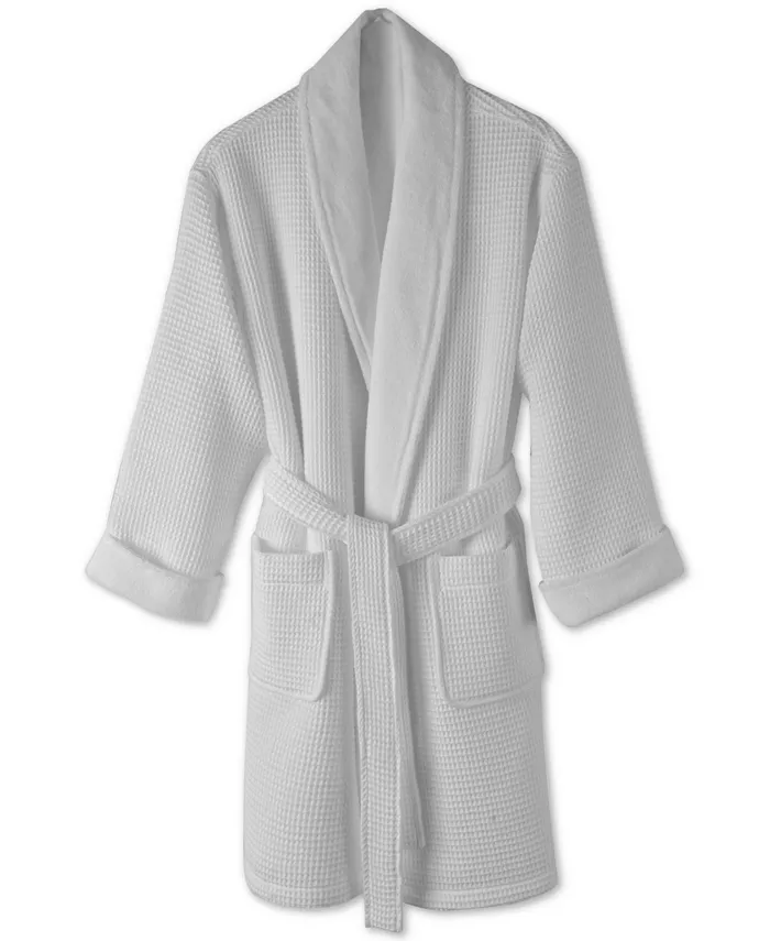 Hotel Collection Cotton Boxed Waffle Textured Bath Robe