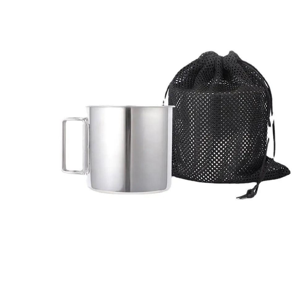 4 piece Set Outdoor Camping Travel Portable Stainless Steel Coffee mug