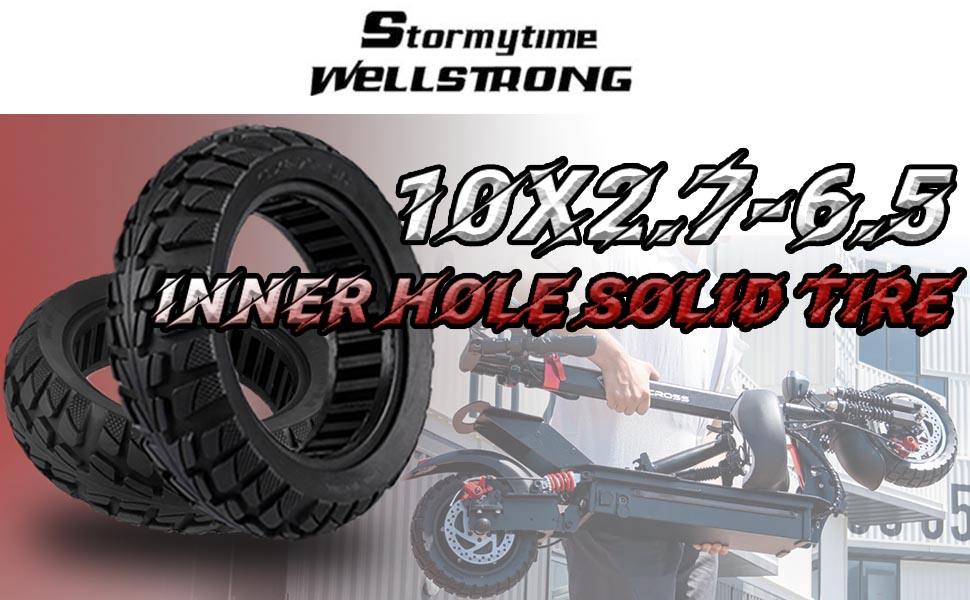 10 inch 10x2.7 6.5 Electric Scooter Solid Tire Off road Tire For Hover 1 Alpha JOYOR S Hiboy Titan PRO Electric Scooter