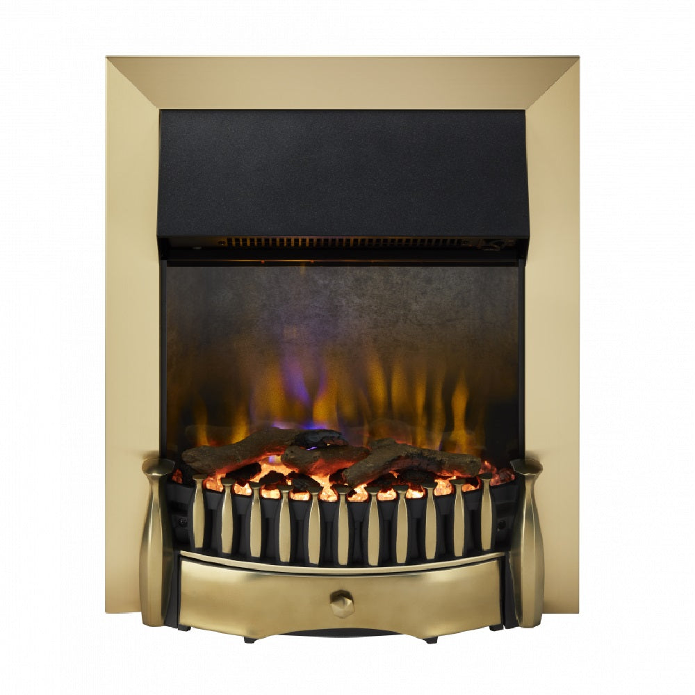 Dimplex BMR20BR Braemar Brass Optiflame 3D Electric Inset Fire 2kW