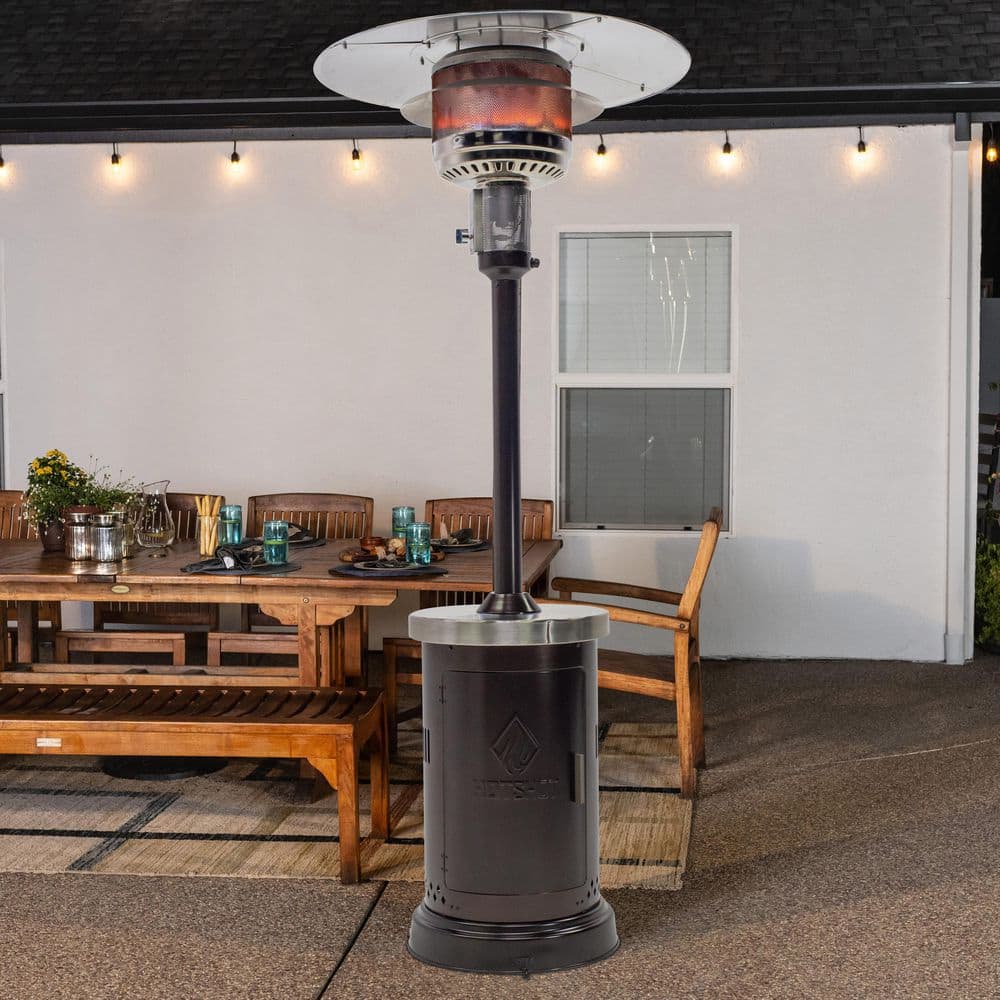 HotShot 60,000 BTU High Efficiency Round Bronze Patio Heater 52356