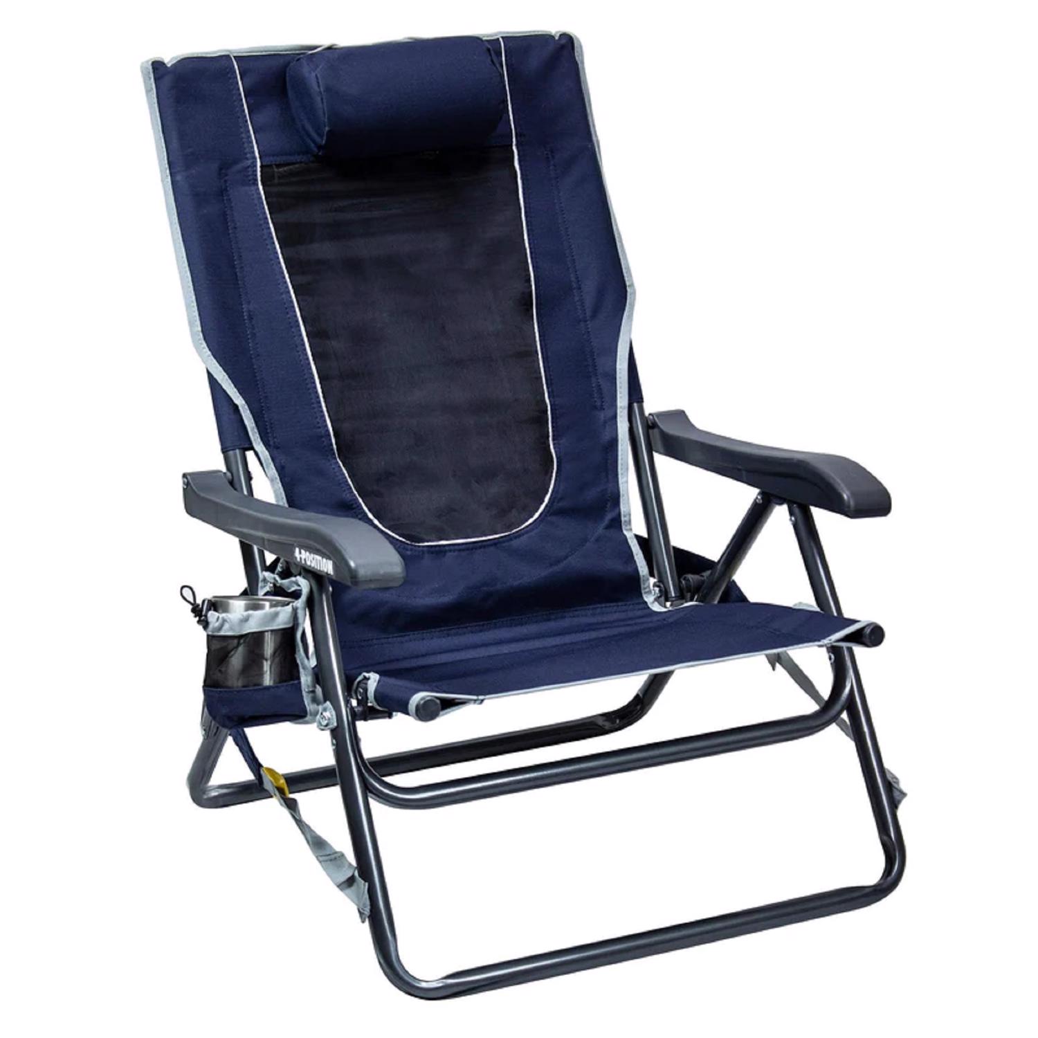 GCI Outdoor Backpack Event 4-Position Indigo Hard Arm Backpack Chair