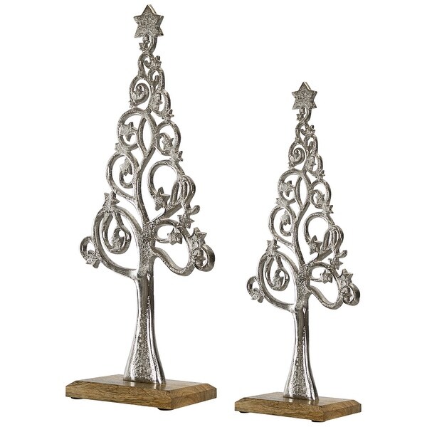 Starry Trees Metal Christmas Decorations