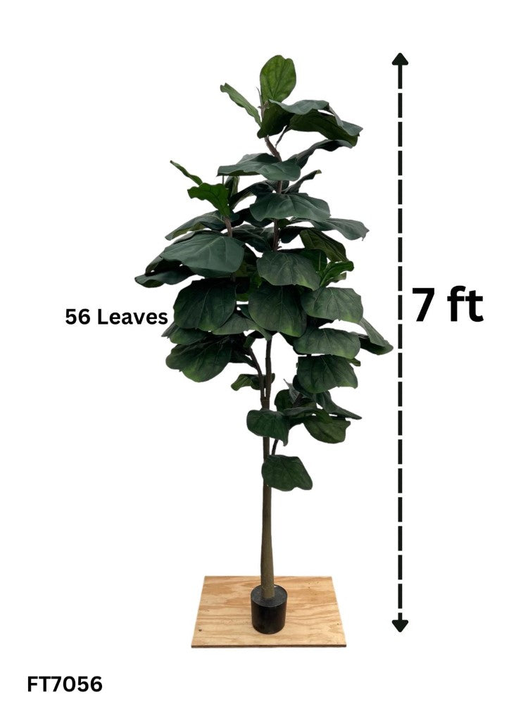 Gorgeous Artificial 7 ft Fiddle Leaf Tree with Big Leafs