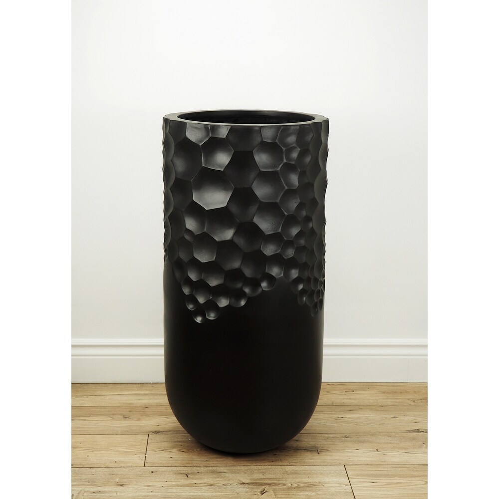 Bubble Planter in Black Matte Finish 36\