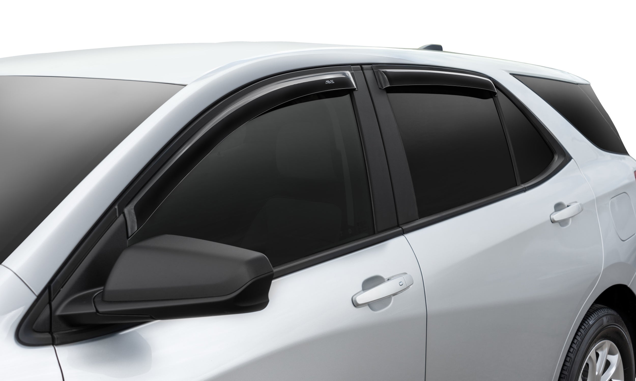 Auto Ventshade AVS 94634 Original Ventvisor Side Window Deflector Dark Smoke， 4-Piece Set for 2018-2020 Chevrolet Equinox