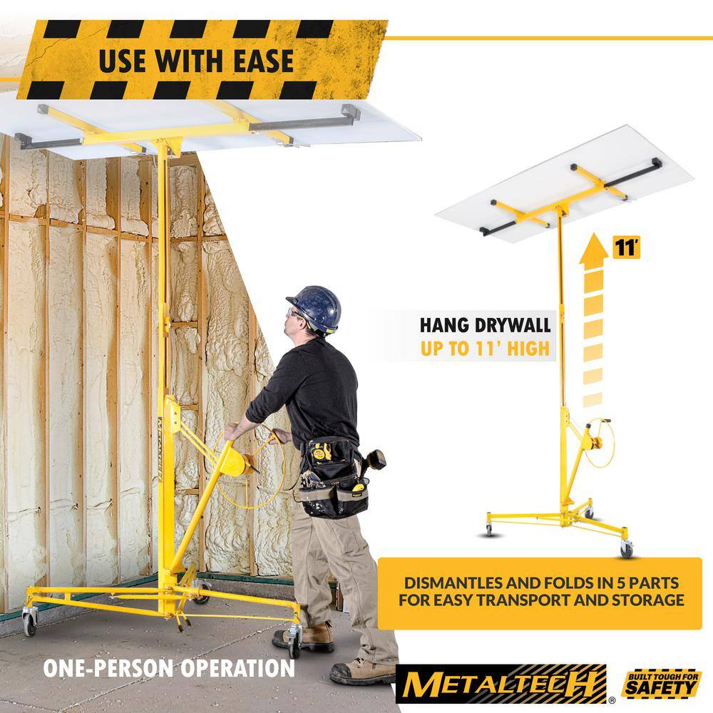 MetalTech 48.4 in. x 57 in. x 58 in. Jobsite Series Drywall Panel Hoist Tool Panel Sheet Carrier for Wall or Ceiling Installation I-IDPL