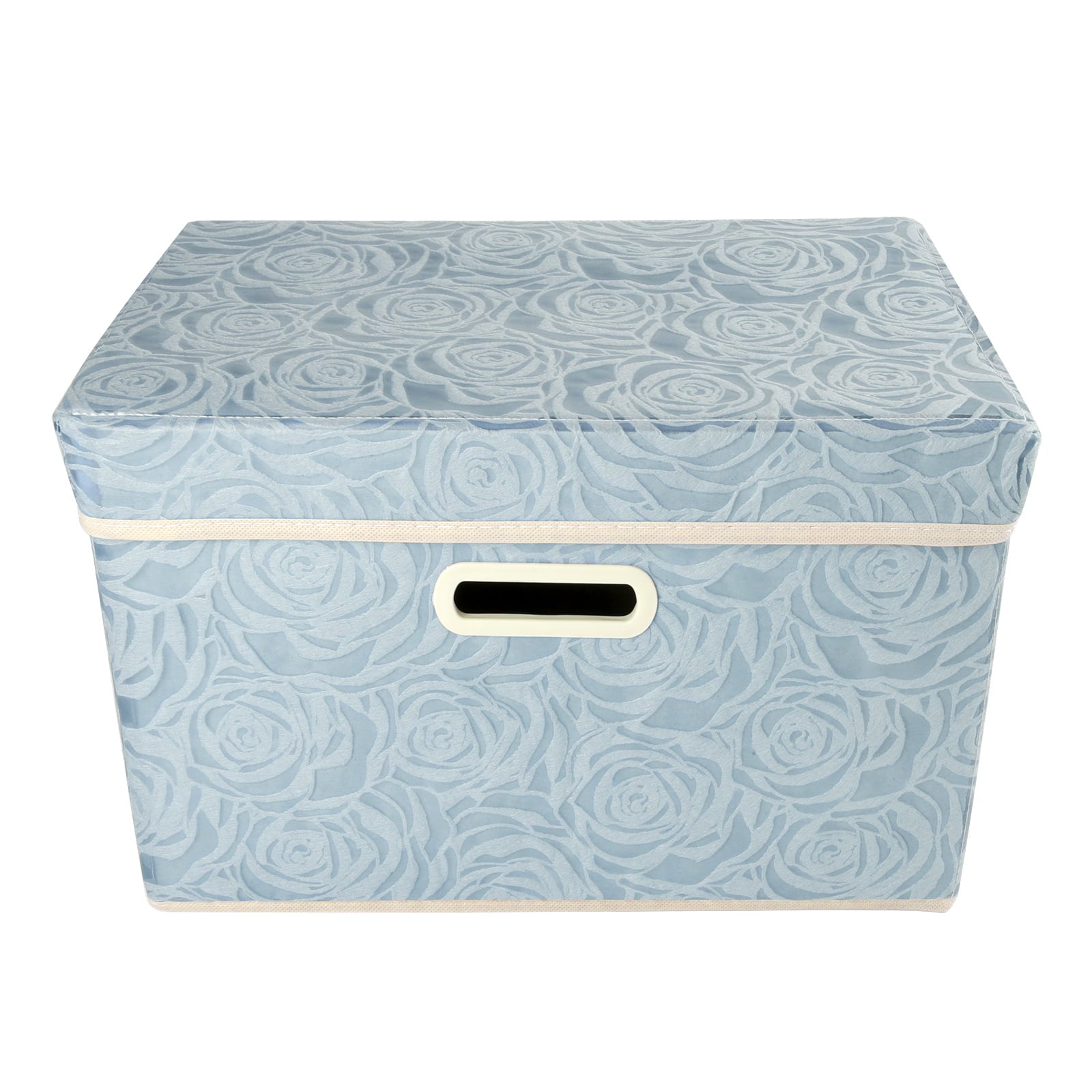 Collapsible Storage Bins with Lids Fabric Decorative Storage Boxes Cubes Organizer Containers Baskets