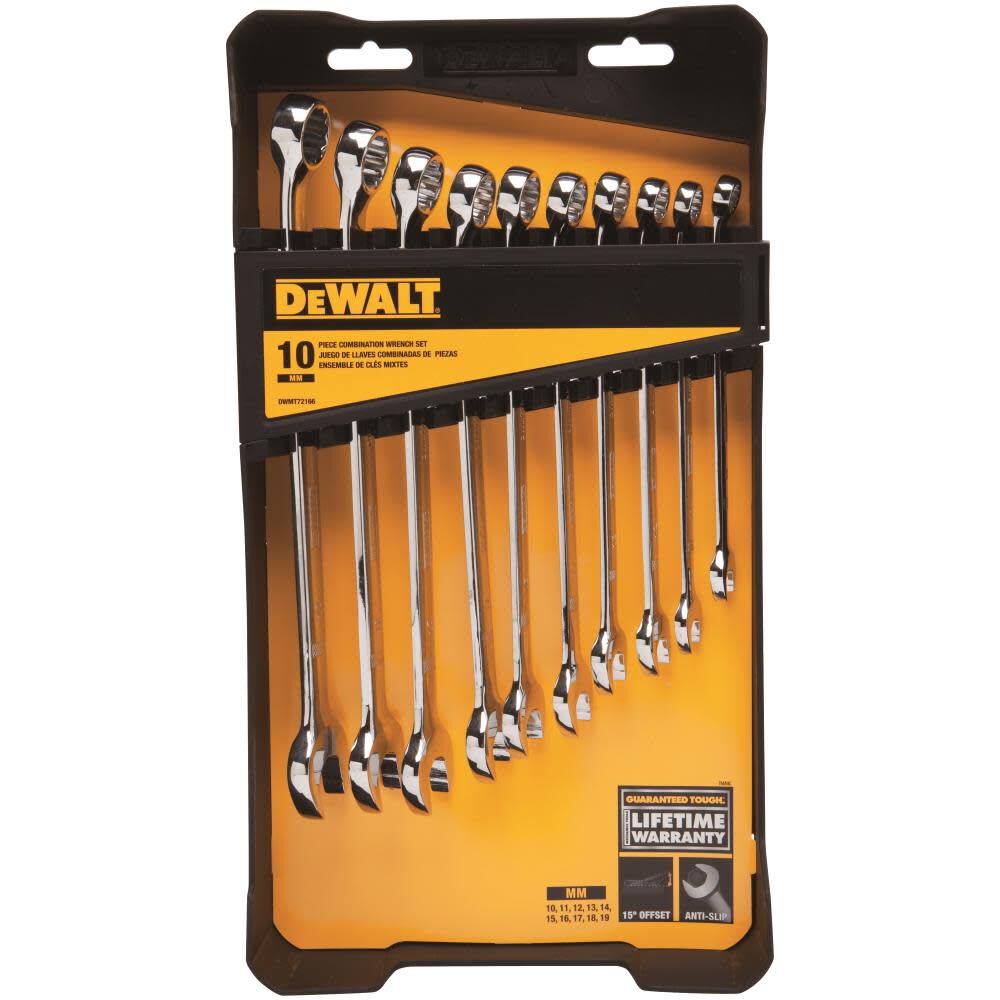 DW 10 piece Combination Wrench Set (MM) DWMT72166 from DW