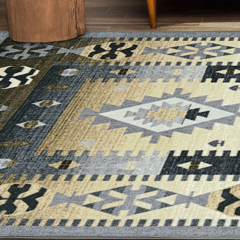 Superior Motega Aztec Non-Slip Indoor Area Rug or Runner