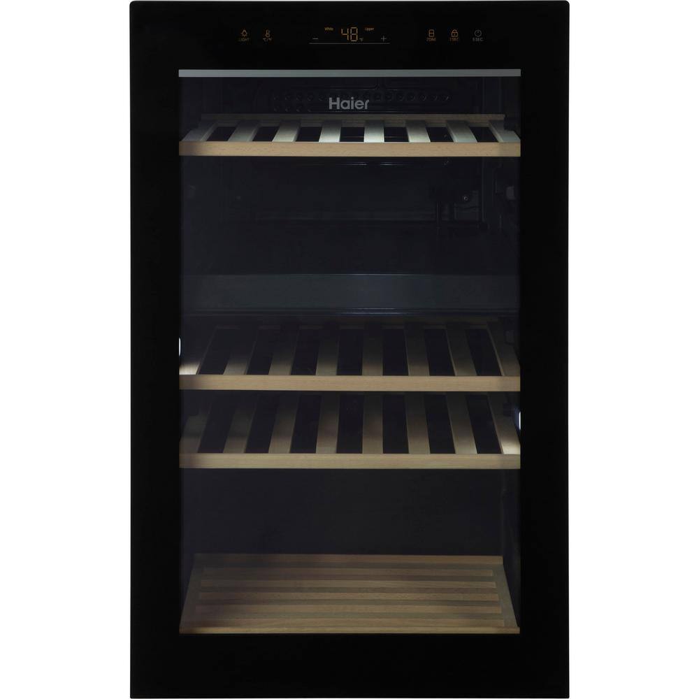 Haier Dual Zone 44-Bottle Free Standing Wine Cooler QWR04DGRGB