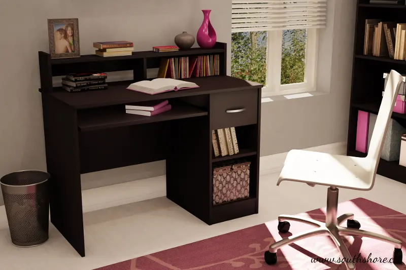 Axess Chocolate Brown Desk - South Shore