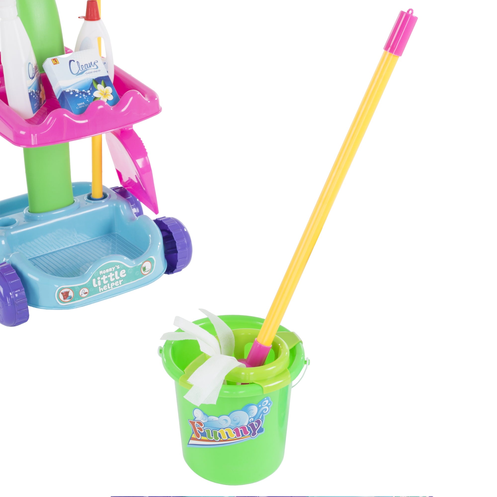 Toy Cleaning Set – Complete Pretend Play Set by Hey! Play!