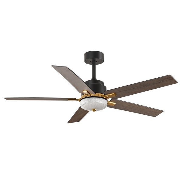 5 Reversible Blade 6-Speed Ceiling Fan with LED Lighting Remote - 52 inch Shopping - The Best Deals on Ceiling Fans | 41659439