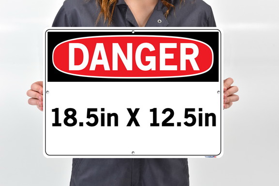 Vestil  SI D 53 D AL 063 sign danger 53 18.5x12.5 ...