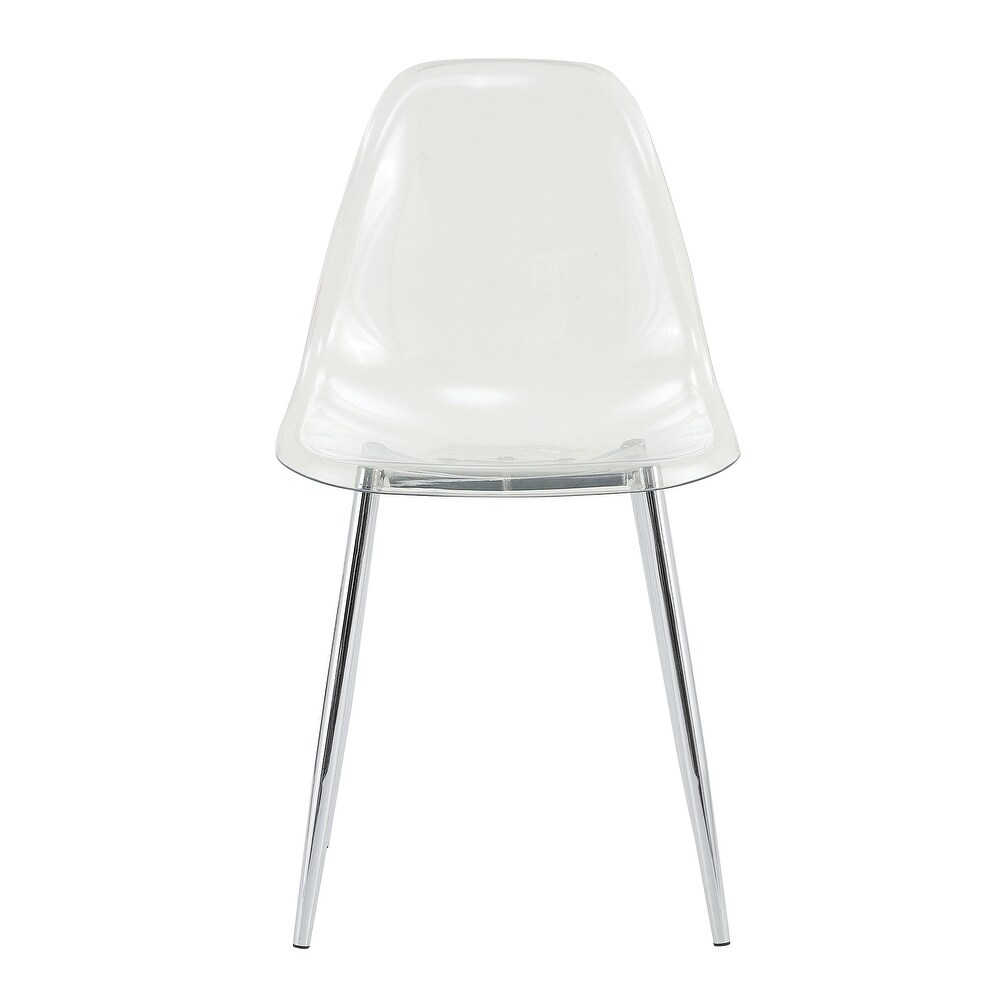 Modern simple transparent dining chair