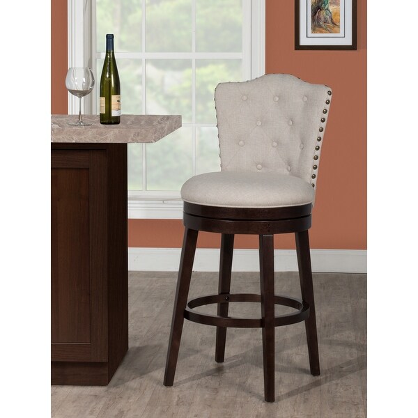 Hillsdale Edenwood Wood Bar Height Swivel Stool