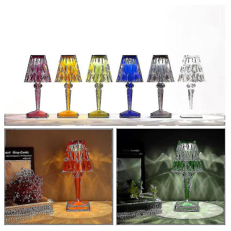 Crystal Table Lamp， Acrylic Crystal Lamp， Nightstand Decorative Lamp For Living Room