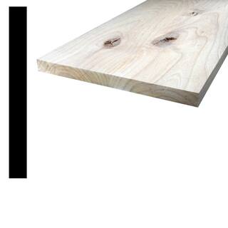 Alexandria Moulding 1 in. x 10 in. x 8 ft. Knotty Alder Wood S4S Board Q1X10-51096C