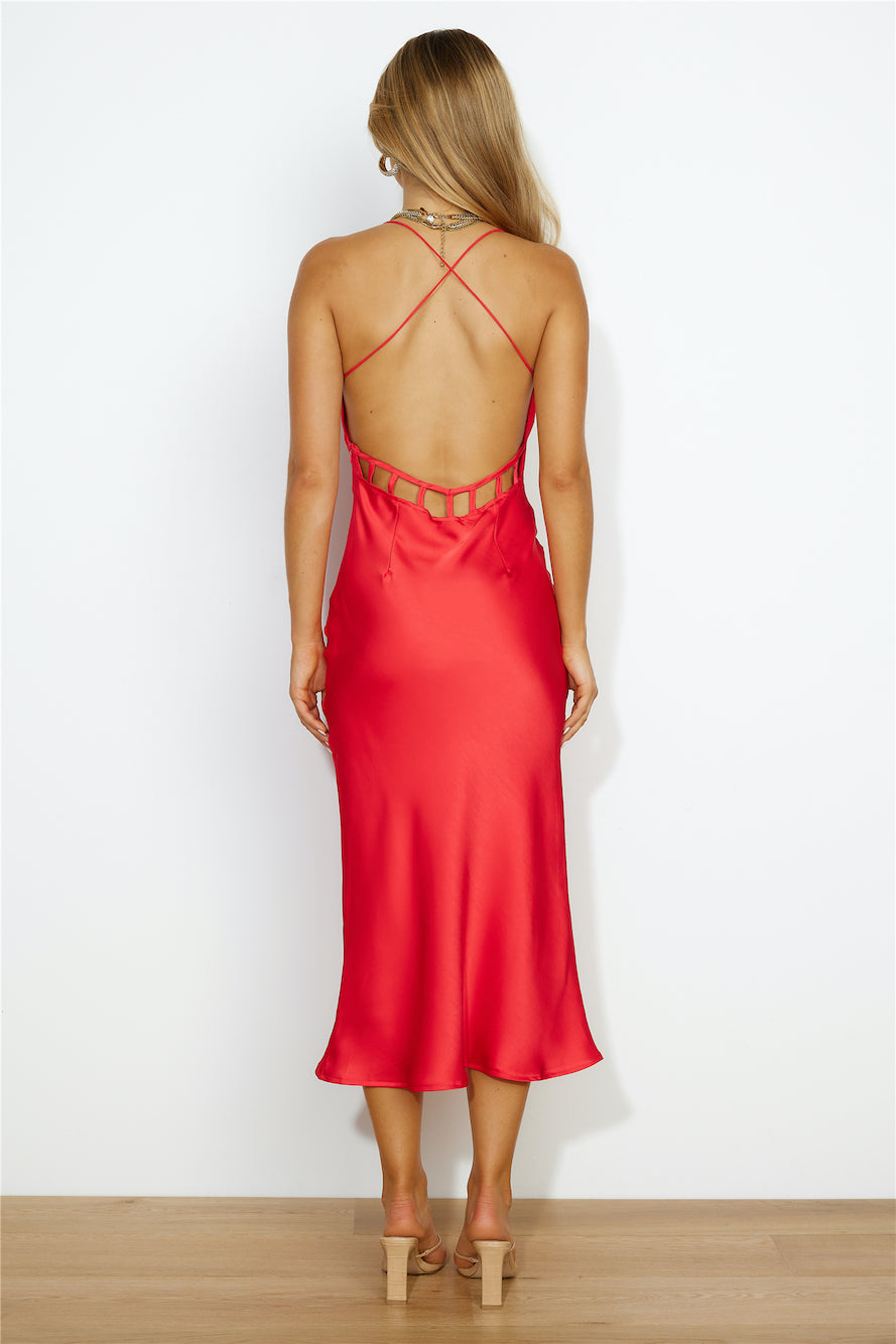 Universal Energy Maxi Dress Red