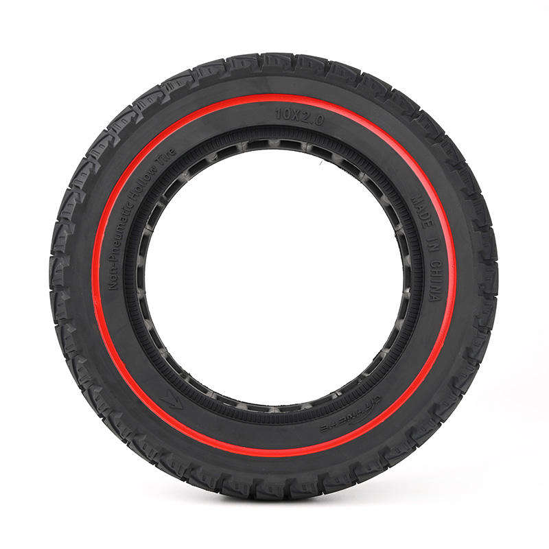 factory directly Red 10x2 inch honeycomb anti slip solid tire for KUGOOKIRIN electric scooter tires