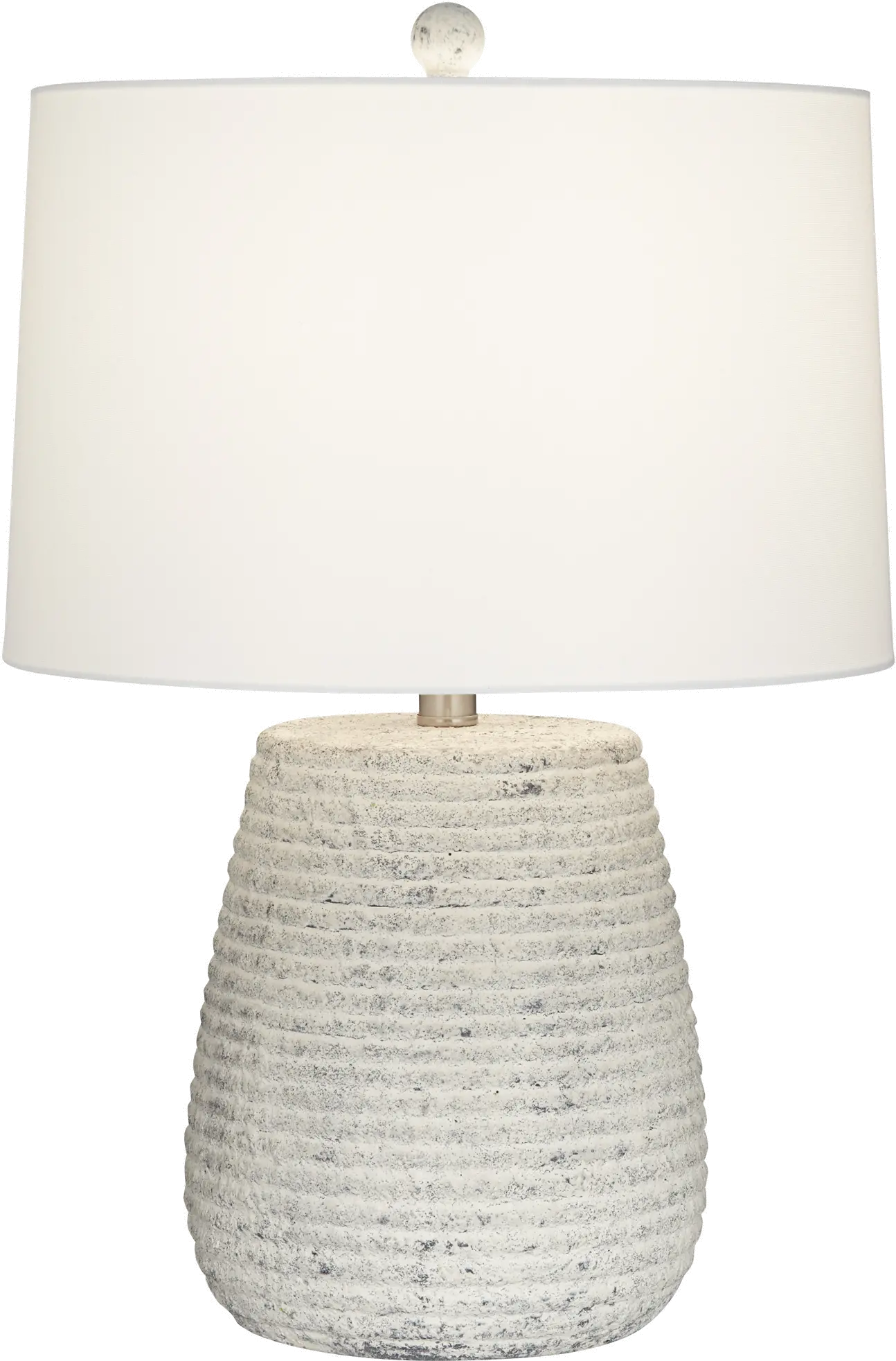 Sandstone White Stone-Wash Table Lamp