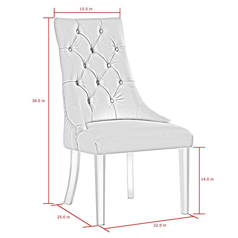 Steve Dining Chair Acrylic Leg