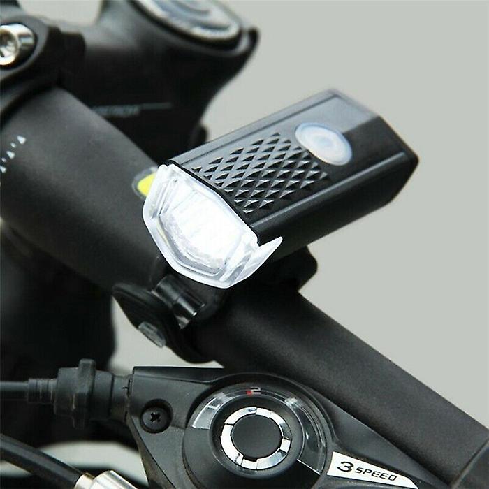 Usb Rechargeable Waterproof Bicycle Headlight For Road Mountain Bike - White (single Pack)