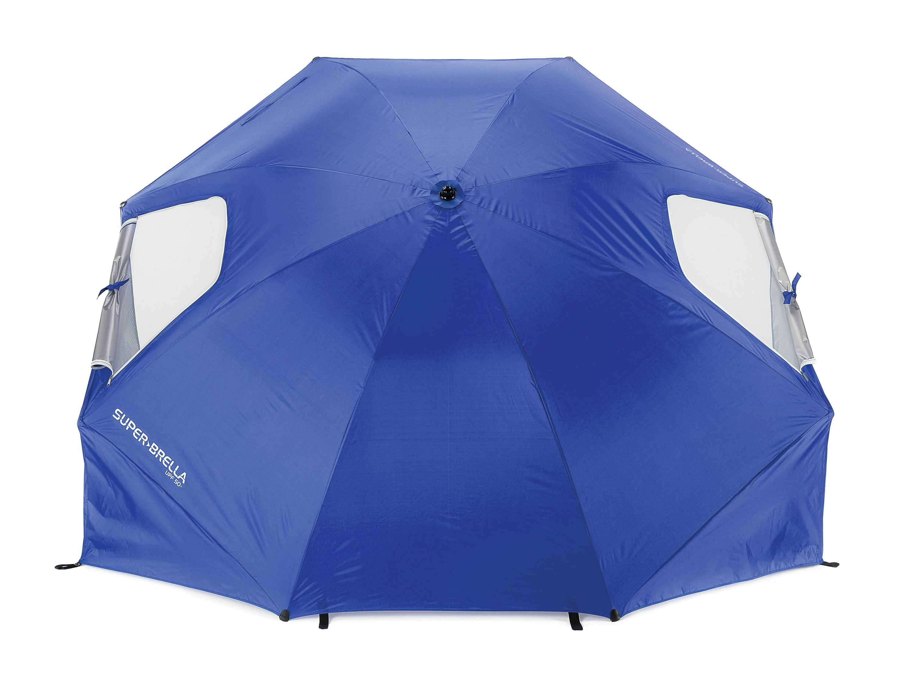 Sport-Brella Super-Brella SPF 50+ Sun and Rain Canopy Umbrella (8-Foot, Blue)