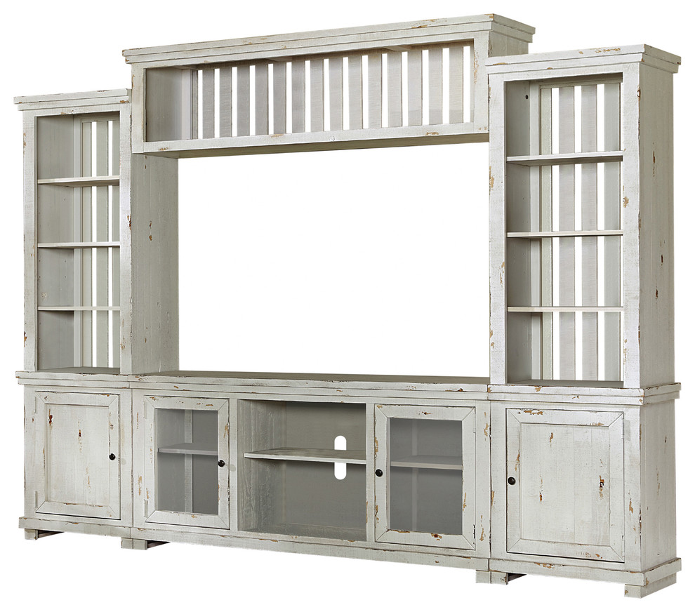 Willow Complete Wall Unit   Farmhouse   Entertainment Centers And Tv Stands   by Progressive Furniture  Houzz