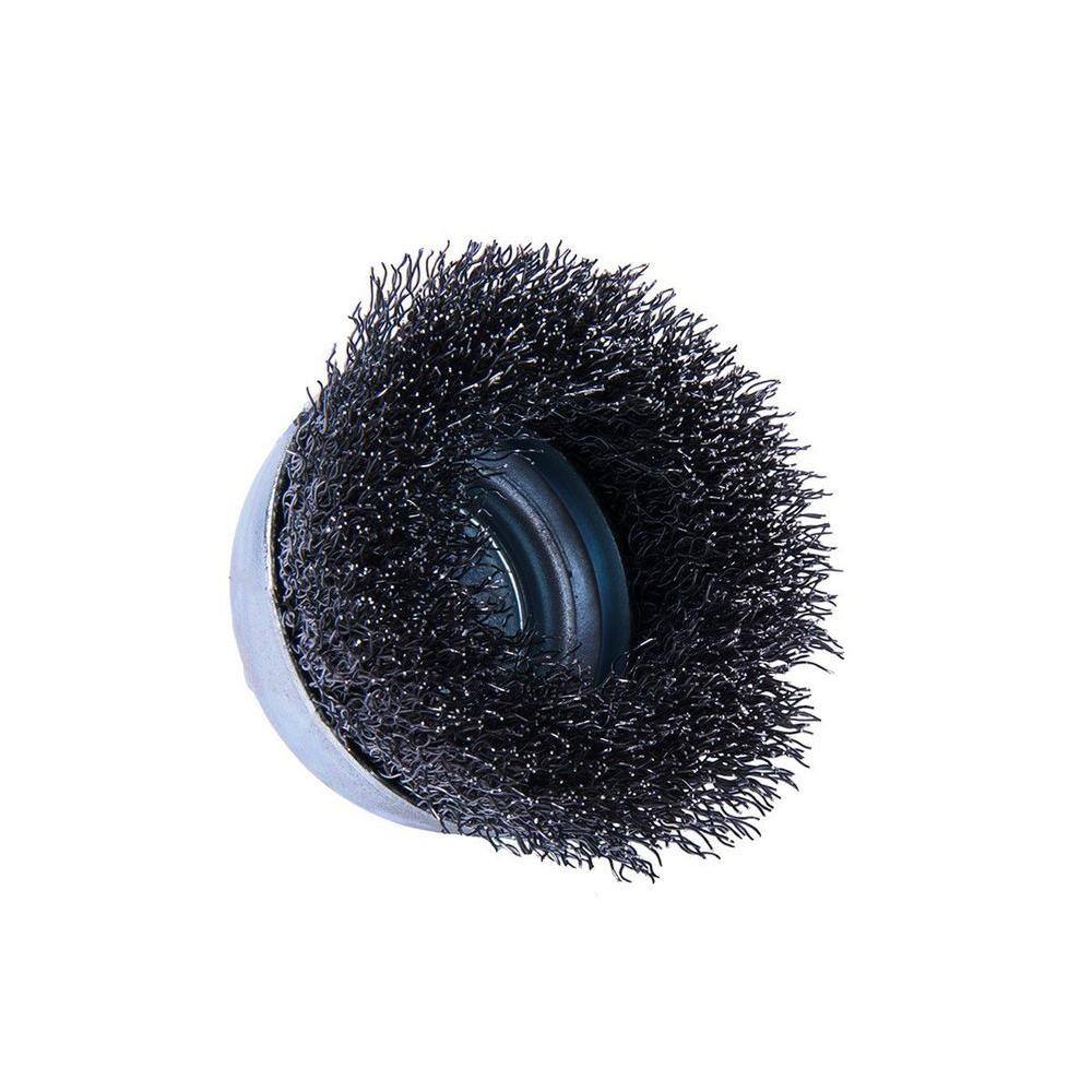 Forney 3 in. x 14 in. Shank Coarse Crimped Cup Brush 72798